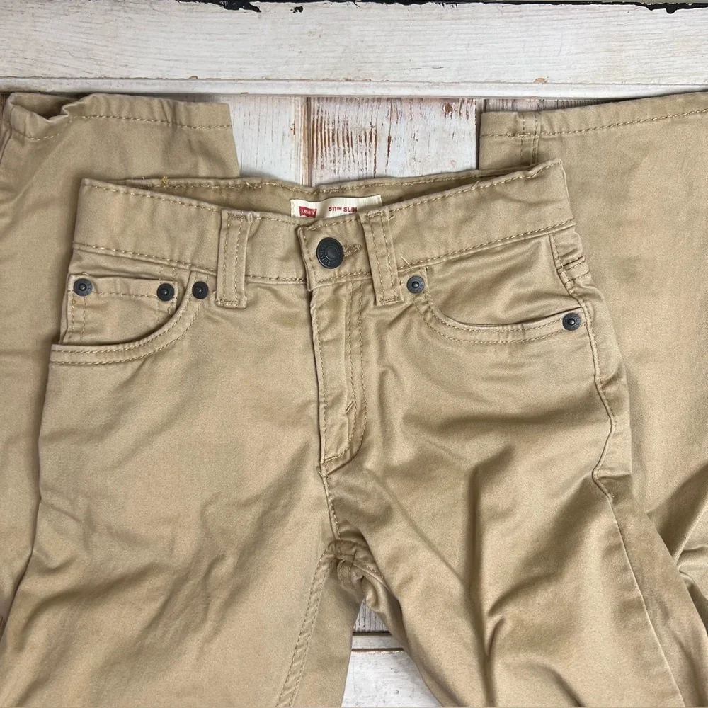 Levi's Boys 2-Pack 511 Slim Jeans - Light Blue and Khaki